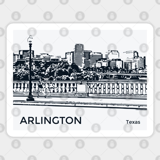 Arlington Texas Magnet by Lakeric